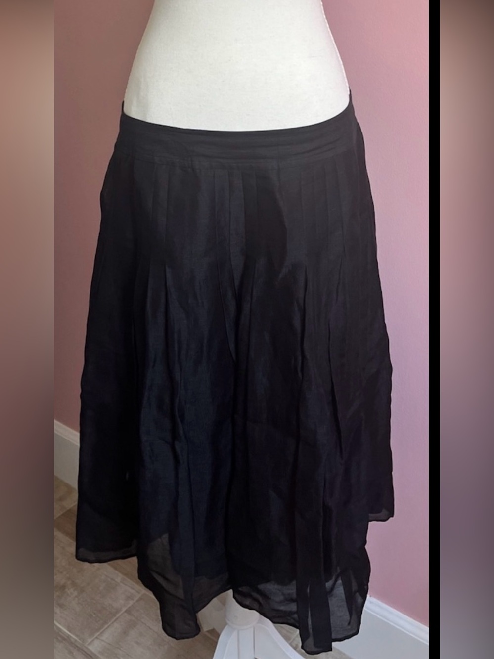 Banana Republic Black Midi Skirt